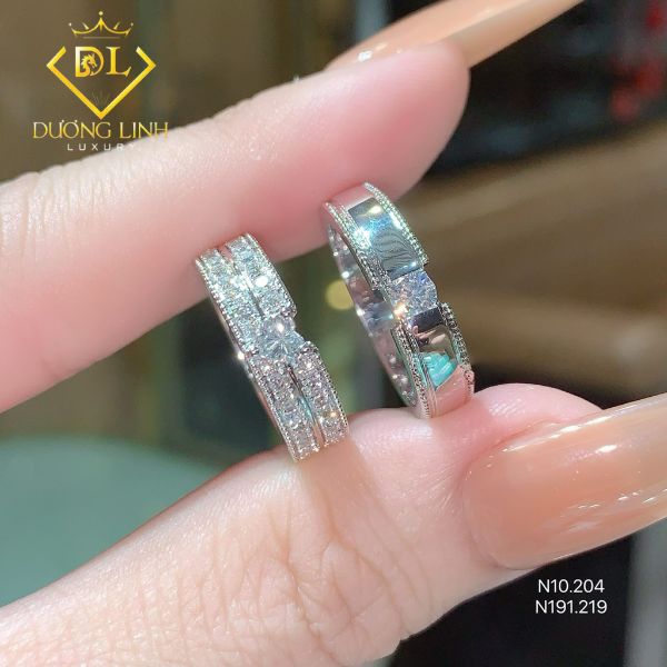 Nhẫn Cưới Cặp Kim Cương – N10.204